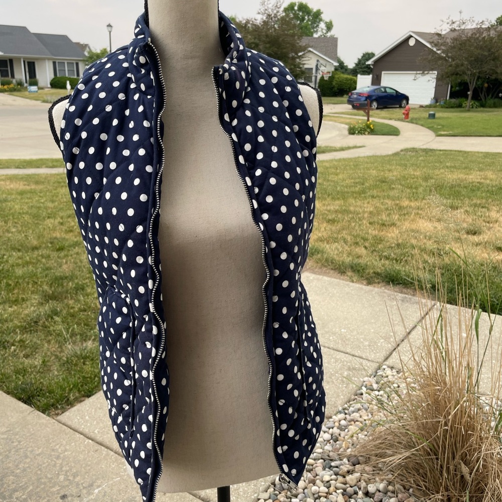 Polka dot vest
